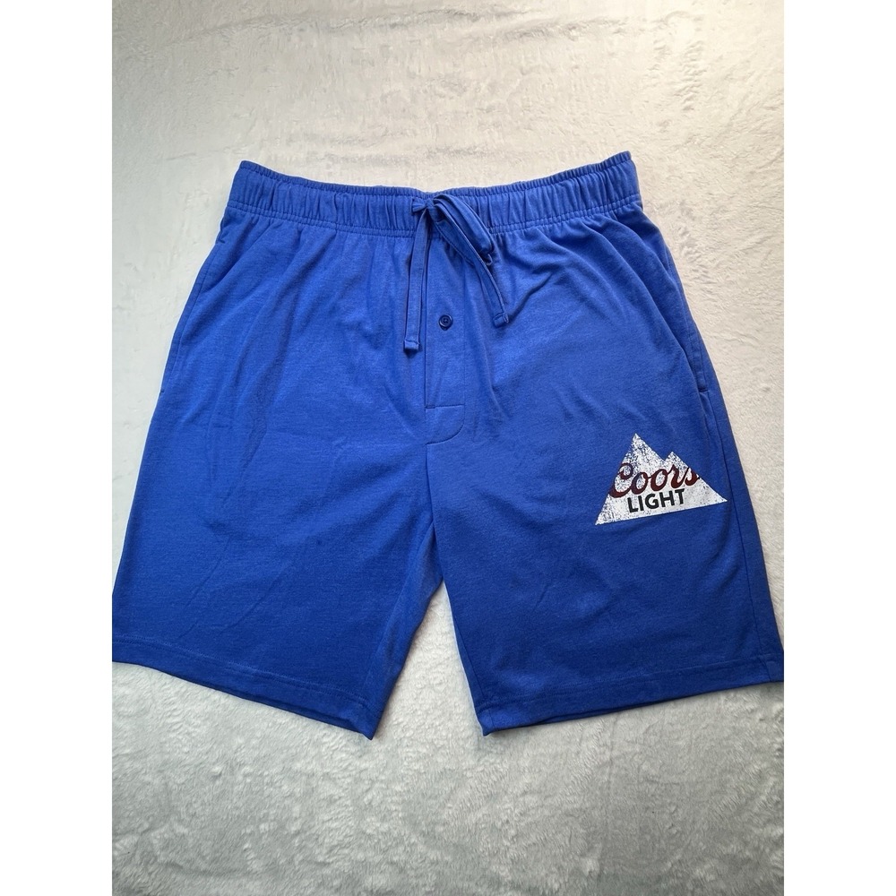 Coors Light Men's Medium 32/34 Drawstring Lounge Shorts Coors Light Logo NWOT